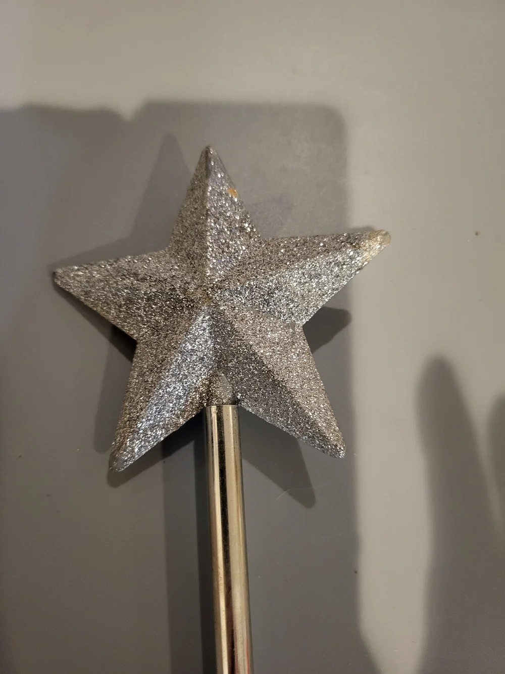 Silver Glitter Star Wand - Home Party Supplies